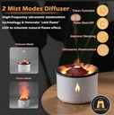 Ultasonic volcano flame diffuser