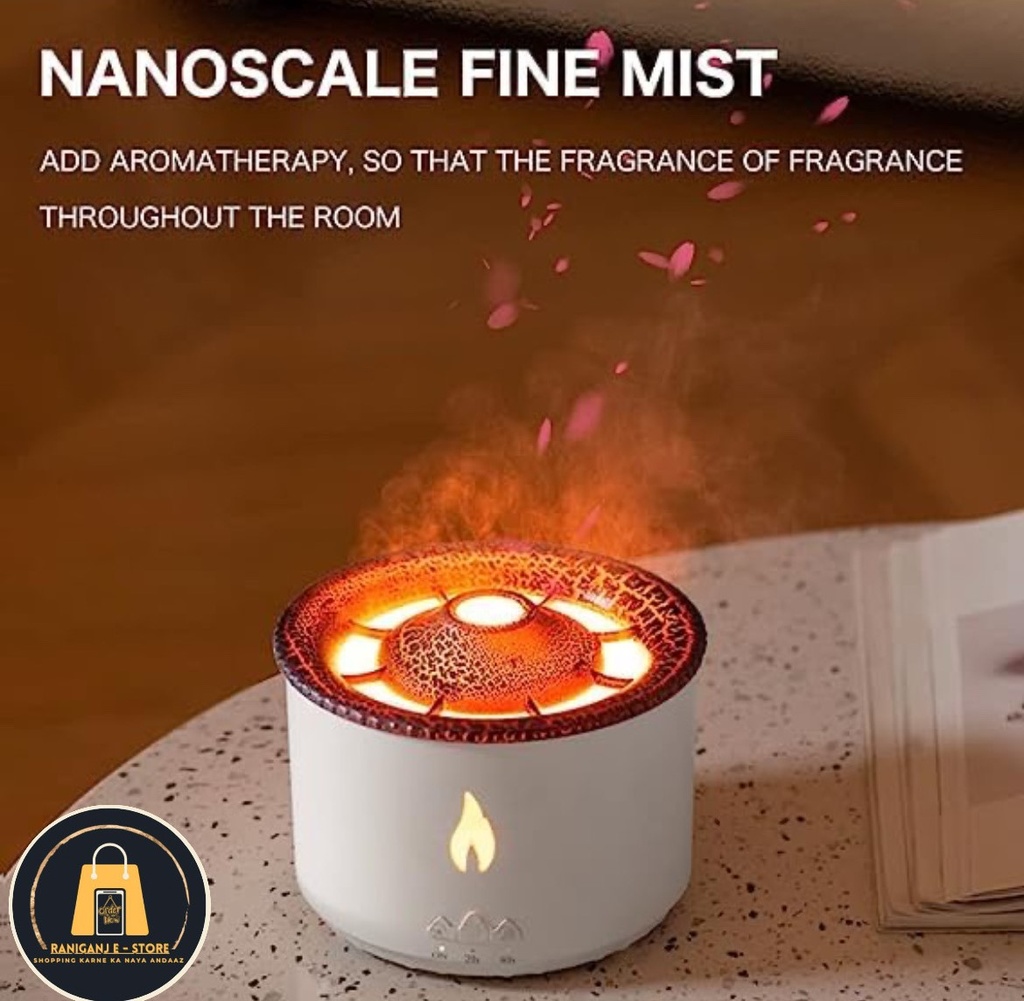 Ultasonic volcano flame diffuser