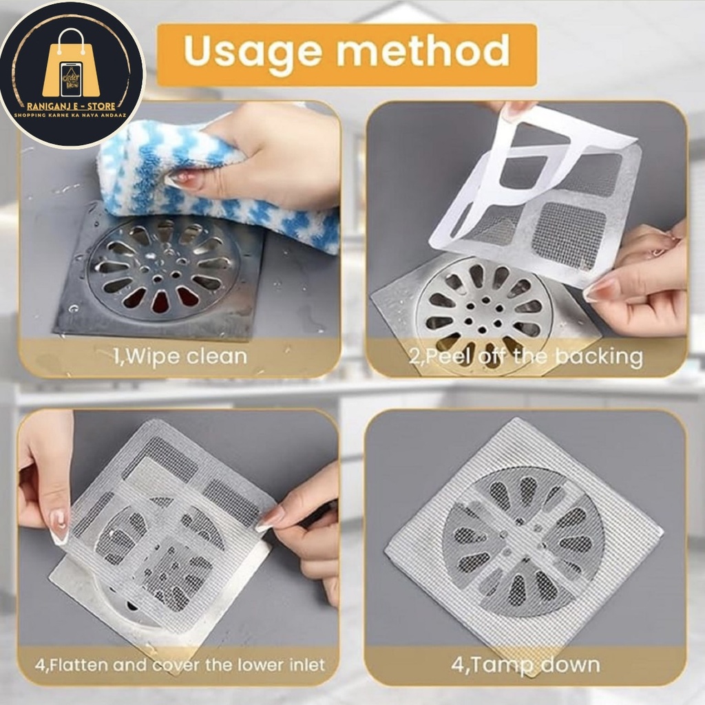 Drain sticker